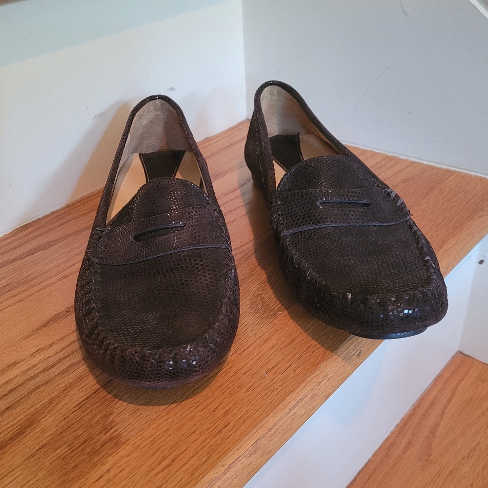 Van Eli Brown Leather Loafers Styled in Italy - Picture 5 of 11